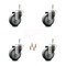 Service Caster Cambro 41064 Camdollies Swivel Caster Replacement Set with 41059 Sockets - SCC CAM-GR20S3514-TPRB-716138-4-X701-4 - alternate 1